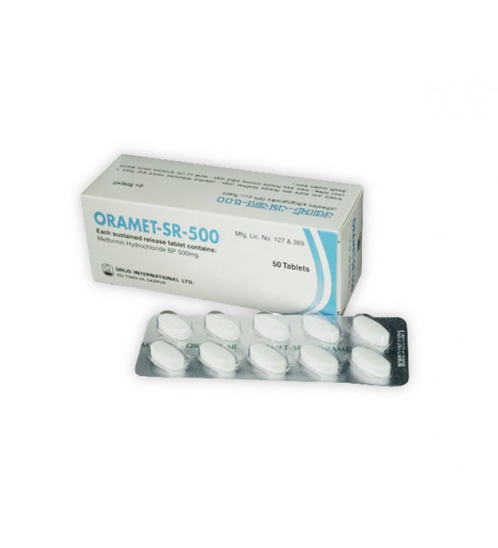 Tablet  Oramet SR 500mg (50 Pcs)